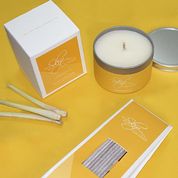 LEMONGRASS TRAVEL CONTAINER, SCENTED CANDLE - BOUGIES PARFUMÉES