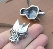 WARG, NORSE WOLF, VIKING PENDANT, STERLING SILVER - PENDANTS