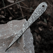 VENGEANCE ETCHED THROWING KNIFE WITH VEGVÍSIR - 1 PIECE - SPECIAL OFFER, DISCOUNTS