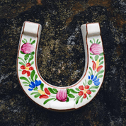 LUCKY HORSESHOE, HANDPAINTED CERAMICS - TRADITIONAL CZECH CERAMICS