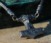 MARTEAU DE THOR - SCANIA, VIKING KNIT, COLLIER DE VIKING, ARGENT 925 - COLLIERS