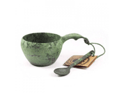 KUPILKA KUKSA 210 ML + SPOON  - CONIFER (GREEN) - KUKSA