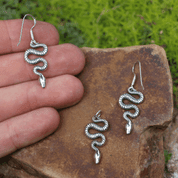 SNAKE, SILVER EARRINGS AND PENDANT - JEWELLERY SETS