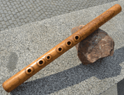 TRADITIONAL FOLK FLUTE, DECORATED WITH NATURAL MOTIFS - DRUMS, FLUTES