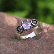 CITTADELLA, RING, AMETHYST, SILVER 925 - BAGUES AVEC DES PIERRES PRÉCIEUSES, ARGENT