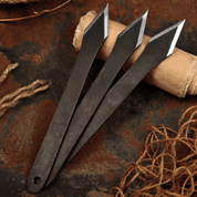 PIRANHA NO-RELOAD THROWING KNIVES, SET OF 3 - SHARP BLADES - COUTEAUX DE LANCER