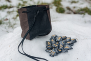 ELDER FUTHARK RUNE SET - SNOWFLAKE OBSIDIAN - RUNES