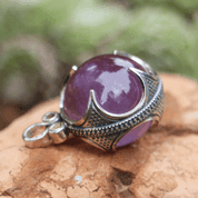 VIKING AMETHYST BALL PENDANT, GOTLAND, SILVER - PENDANTS