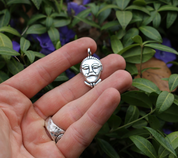 CELTIC HEAD, MSECKE ZEHROVICE, SILVER PENDANT - PENDANTS