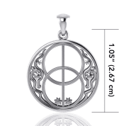 CHALICE WELL, SILVER AMULET, AG 925 - PENDENTIFS