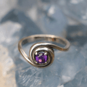 ROMA SILVER RING WITH STONE - RINGS