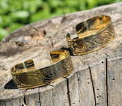 BANBHA, BRASS BANGLE, MADE IN IRELAND - CELTIC BRASS JEWELS, IMPORT FROM IRELAND