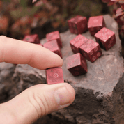 GAMING DICE - RED, 1 PIECE - MEDIEVAL BOARD GAMES