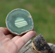 AGATE - GÉODE, VERT - MINÉRAUX ET ROCHES DÉCORATIFS