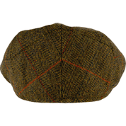 ENGLISH WOOL BLEND FLAT CAP TWEED BROWN - CASQUETTES, IRLANDE
