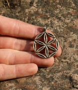 SUN FLOWER, BRONZE PENDANT - ANHÄNGER, HALSKETTEN