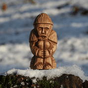 DOMOVOI, HAND CARVED HOUSEHOLD DEITY - WOODEN STATUES, PLAQUES, BOXES