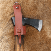 AXE LEATHER HANGER - FOR BELT AND CARABINER - AXES, POLEWEAPONS