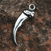 WOLF CLAW, PENDANT, STAINLESS STEEL - BIJOUX ANIMALIERS