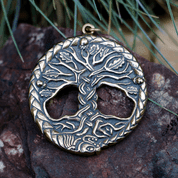 CELTIC OAK SACRED TREE OF LIFE PENDANT BRONZE - PENDANTS, NECKLACES