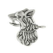 CHIEN DE BERGER, TCHECOSLOVAQUIE ARMÉE, ANNÉES 1930, PENDENTIF EN ARGENT 925 - PENDENTIFS