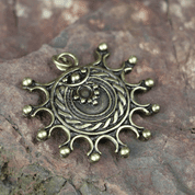 DEVANA, SLAVIC SOLAR PENDANT, ZINC, ANTIQUE BRASS - ALL PENDANTS, OUR PRODUCTION