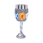 GOBLET OF THE BRAVE SCOTTISH SHIELD GLASS - MUGS, GOBLETS, SCARVES