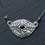 SOURCE DE LA RIVIÈRE VLTAVA - MOLDAVITE, COLLIER EN ARGENT - BIJOUX À MOLDAVITES TCHÈQUES