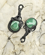 MALACHITE EARRINGS - FANTASY JEWELS