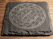 SPIRAL SLATE COASTER II - GARDEN DECOR