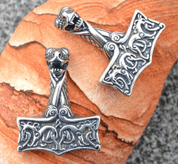 THORS HAMMER, OSEBERG-STIL, NORWEGEN, SILBER 925, 12G - ANHÄNGER - SCHMUCK, SILBER