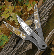 ORCA THROWING KNIVES, SET OF 3 - SHARP BLADES - COUTEAUX DE LANCER