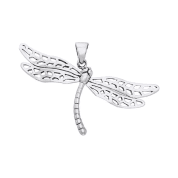 DRAGONFLY, SILVER PENDANT, AG 925 - PENDENTIFS