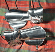 CUSTOM LEG ARMOR - POLEYNS AND CUISSES, POLISHED, 1.5 MM - PARTIES D'ARMURES