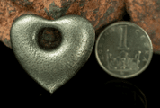 HEART, PEWTER PENDANT, AMULET - MIDDLE AGES, OTHER PENDANTS