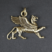 SCYTHIAN GRIFFIN, PENDANT, ZINC ANTIQUE BRASS - ALL PENDANTS, OUR PRODUCTION