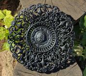 PLATE - ROSE, CAST IRON, DECORATION - FORGED IRON HOME ACCESSORIES