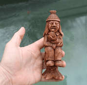 VODNIK - WATER SPIRIT, WOODEN CARVED FIGURINE - WOODEN STATUES, PLAQUES, BOXES