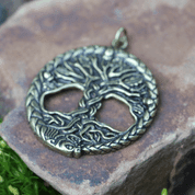 CELTIC OAK SACRED TREE OF LIFE PENDANT ZINC, ANTIQUE BRASS - ALL PENDANTS, OUR PRODUCTION