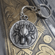 WOLF, ZINC, KEY RING - KEYCHAINS