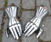 MEDIEVAL FINGER GAUNTELTS II, FOR SWORD FIGHT, POLISHED, CZECH TOP QUALITY - ARMOR PARTS