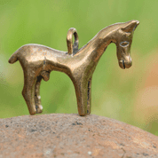 CELTIC HORSE PENDANT FROM GALLIA, BRONZE - BRONZE HISTORICAL JEWELS