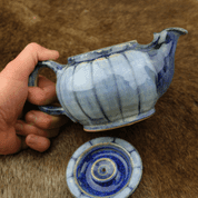 BLUE CERAMIC KETTLE 0.5 L - HISTORICAL CERAMICS