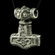 ERIKSTORP, RÉPLIQUE EN ARGENT D'UN MARTEAU DE THOR - PENDENTIFS