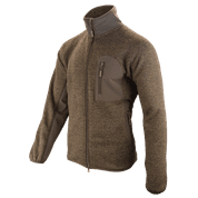 WEARDALE KNITTED JACKET BROWN - SWEAT EN MOLLETON - ARMÉE, MILITAIRE, POLICE