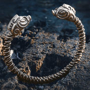 PICTISH BOAR BRACELET, BRONZE - VIKING, SLAVIC, CELTIC BRACELETS - BRONZE AND BRASS