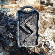 JERA, RUNOVÝ AMULET, ZINEK - RUNENANHÄNGER