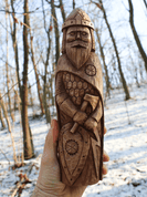 PERUN, HAND CARVED STATUE - HOLZFIGUREN