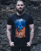 FENRIR MEN'S T-SHIRT, COLORED - PAGAN T-SHIRTS NAAV FASHION