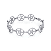 PENTACLES, SILVER BANGLE, AG 925 - BIJOUX ET PENDENTIFS